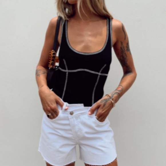 Princess polly black and white bodysuit - Picture 1 of 1